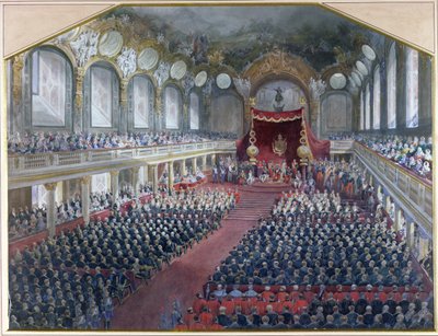 Opening of the Legislative Session in the throne room of the Louvre by Napoleon III on 7th February 1859 by Jean Louis David